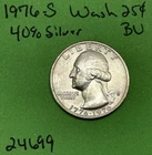 1976 S Washington Quarter Choice BU 40% Silver Bicentennial See Pictures