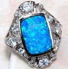 Australian Opal 925 Solid Sterling Silver Ring Jewelry Sz 6 GA3-3 — photo 1