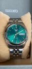 Seiko 5 SNK543 Green Automatic Watch Mint Rare 7S26 Vintage Good Cond From Japan