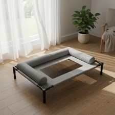 Raised Dog Elevated Pet Bed Removable and Machine-Washable Mesh Dog Bed