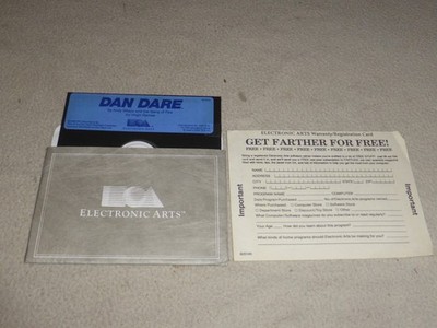 COMMODORE 64/128 COMPUTER PC GAME DISK ONLY DAN DARE ELECTRONIC ARTS RARE