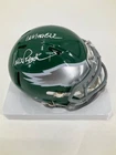 VINCE PAPALE PHILADELPHIA EAGLES THROWBACK SIGNED MINI HELMET JSA WITNESS COA