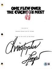 Christopher Lloyd Signed One Flew Over the Cuckoo's Nest Script Beckett Witness