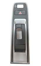 2017 PORSCHE PANAMERA SHIFT PANEL FRONT CONSOLE HAZARD VOLUME SWITCH TRIM BEZEL