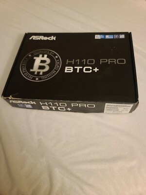 ASRock H110 Pro BTC+ Motherboard 1.64 LATEST BIOS 13 GPU BTC ETH