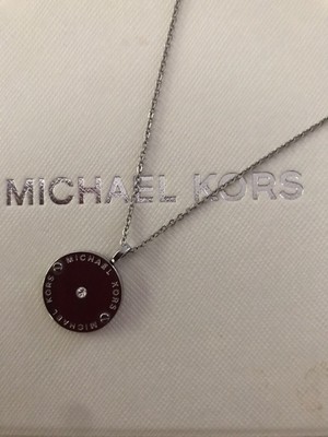 Michael Kors Collier MK Heritage MKJ2655040 Silber Medaillon Anhänger mit Kette
