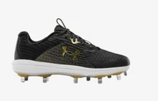 Under Armour Yard Mt Baseball Cleats Men's Size 11.5 Black-Metallic Gold
