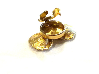 Cache-bouton Vintage En Alliage Doré - Forme Nœud, 3,5 Cm, Occasion, Peut Se Porter En Broche