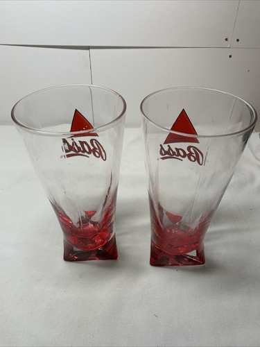 2 Bass Ale Beer Pint Glass Vintage. Very Nice W/paint Loss To One ….as Seen - Picture 3 of 8