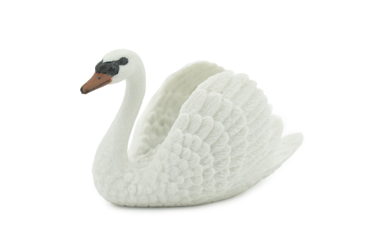Bird, White Swan, Rubber Bird, Realistic Toy Figure Model Gift 3