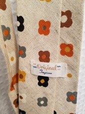 Vintage Tie Youth Size An Original By Trupiano Orange Brown Floral