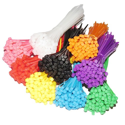 100Pcs Coloured Cable Ties Nylon Zip Tie Wraps Strong Long Wide Tie Straps 29AU - Picture 2 of 20