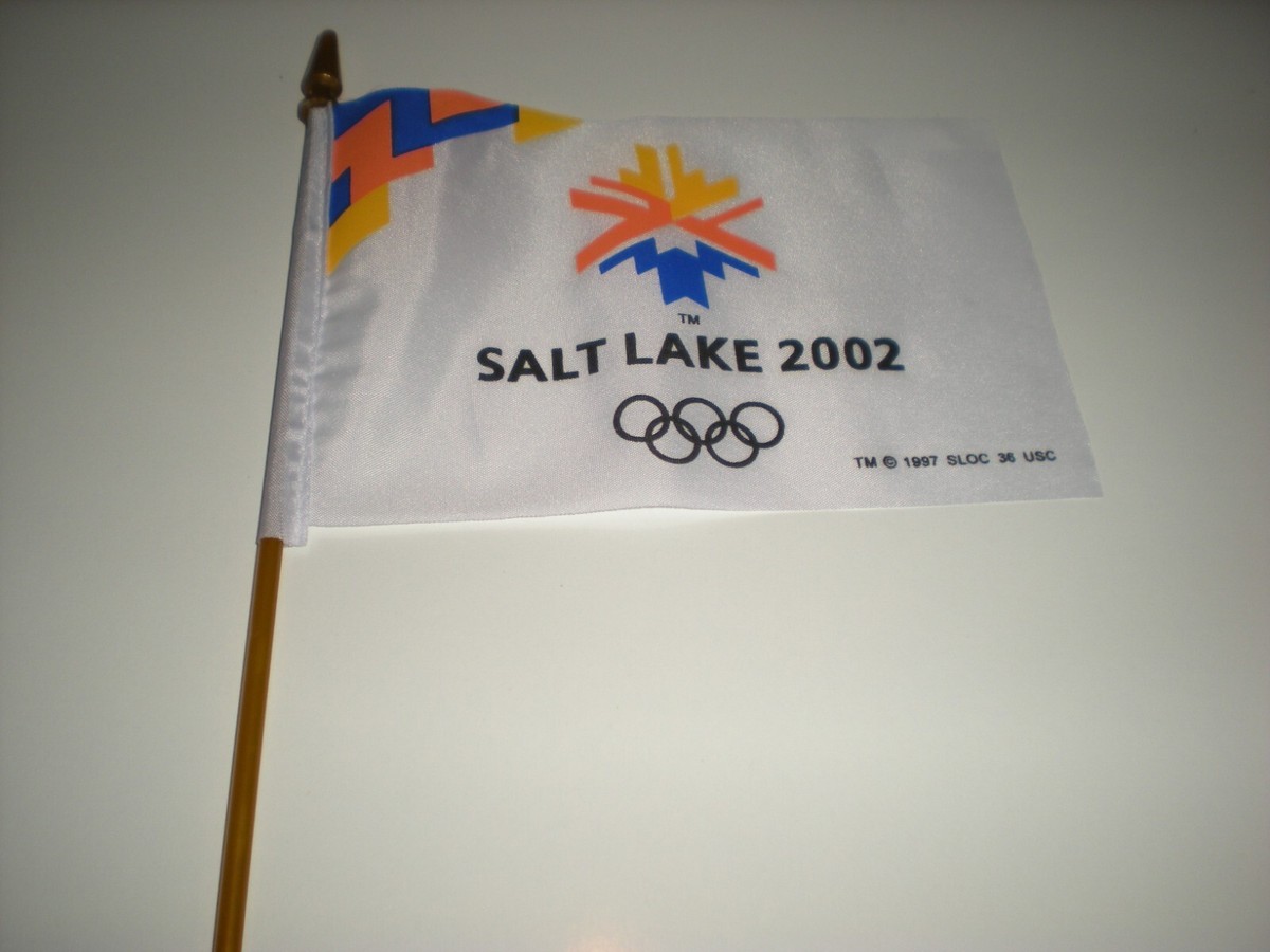 Genuine mini Salt Lake City 2002 Winter Olympic Games Flag 4