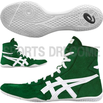 ASICS Wrestling Shoes 1083A001 Green/White EX-EO(TWR900) Successor