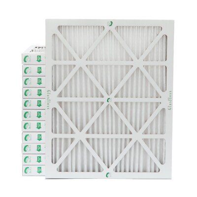 20x25x2 MERV 10 AC Air Filters. Box of 6. Actual Size: 19-1/2 x 24-1/2 x 1-3/4