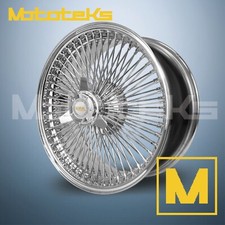 20x8 Luxor Wire Wheels 100 Straight Fwd Chrome Rims Adpater Knock Off Hammer