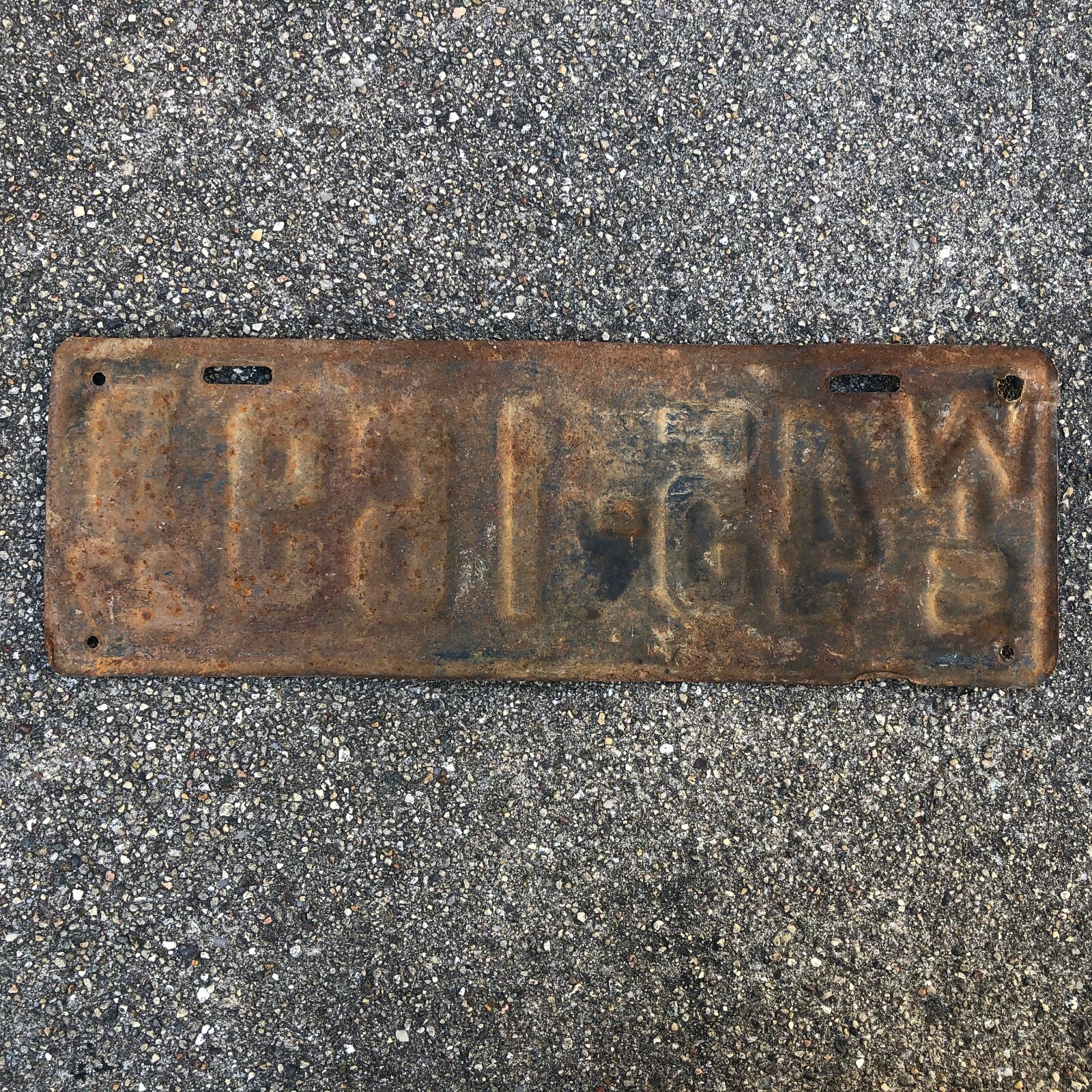 Wisconsin Vintage 1927 Wisconsin License Plate 45-159 B | eBay