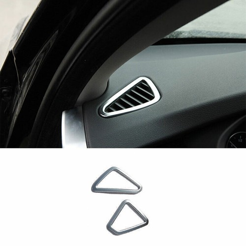 Para BMW X5 X6 F15 F16 2014-2018 ABS Silver Instrument L&R salida de aire ventilación moldura