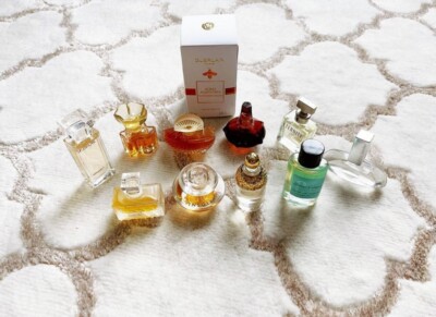 Lot of 12 mini perfumes, Guerlain, Dior, Atelier Cologne