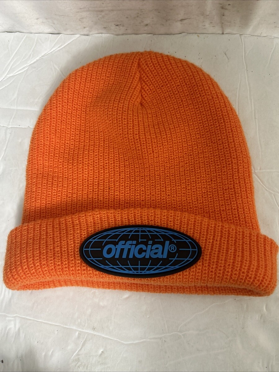 The Official Brand World Takeover Beanie Orange Acrylic | eBay