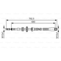 Bosch Bremsschlauch Bremsleitung Vorne FüR BMW 5Er Touring 7Er 1 987 481 546