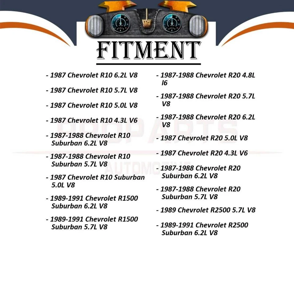 动力转向泵 1x 适用于雪佛兰 R20 5.0L 1987 雪佛兰 R20 5.7L 1987 - 1988 — 第 3/4 张图片