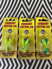 Northland Tackle 3/8oz UV Current Cutter Jig - Parrot (3 Packs) Walleye Jigs