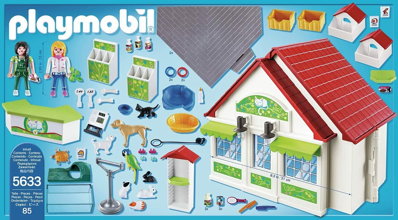 PLAYMOBIL 5633 City Life Maison Animalerie Transportable avec figurines - 4