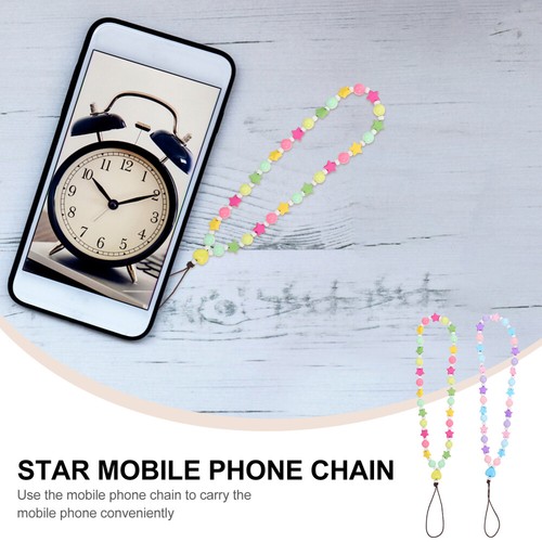 2 Pcs Cell Phone Wrist String Cell Phone Star Chain Phone Wrist Hanging - Zdjęcie 4 z 12