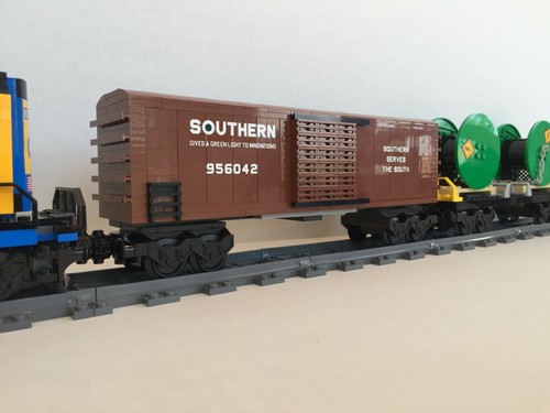 Custom Lego Train Boxcar MOC PDF Instructions - No Bricks - Picture 8 of 10
