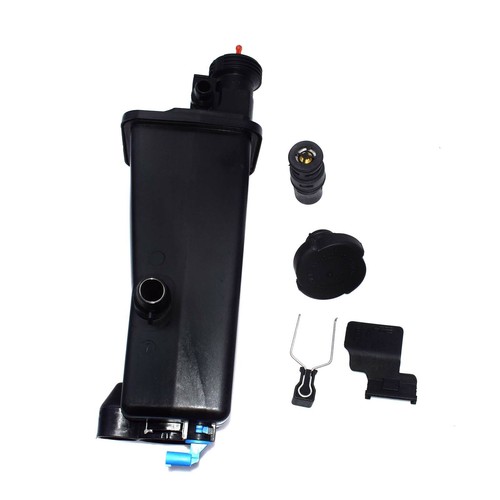 Botella de desbordamiento del tanque de expansión de refrigerante para BMW + tapa + sensor + termostato 17117573781 - Imagen 2 de 12