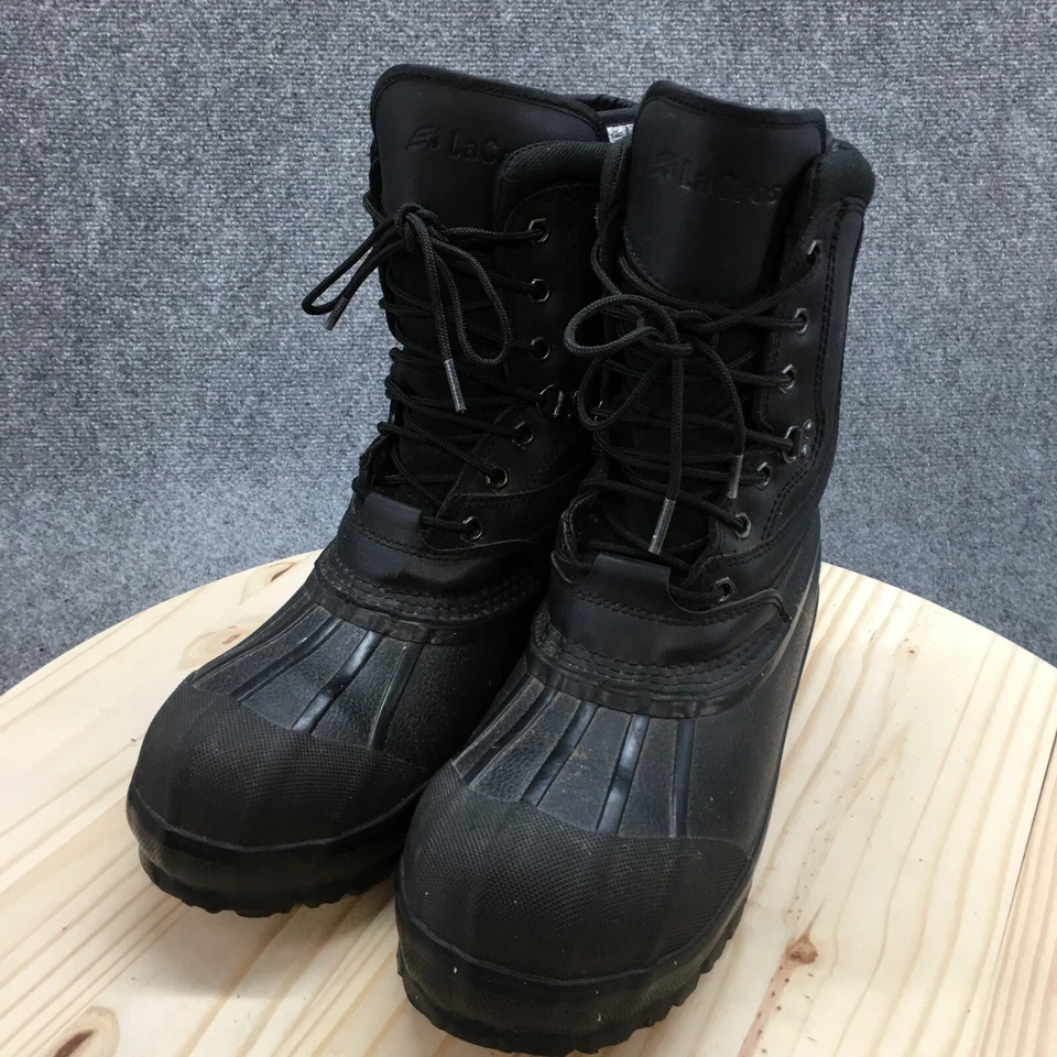 La Crosse Combat Boots Mens 9M Pac 12" NMT 400G Black Leather Steel Toe 00367215 - Image 3 of 4