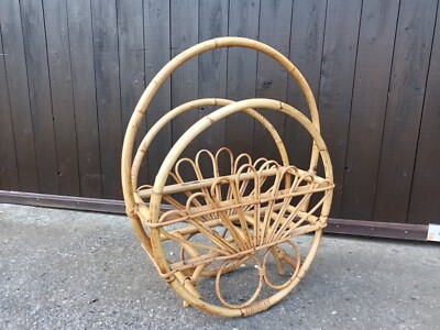 Zeitungsstnder Retro Blumenstnder Bambus Boho Design 50er Vintage 60er |  eBay.de