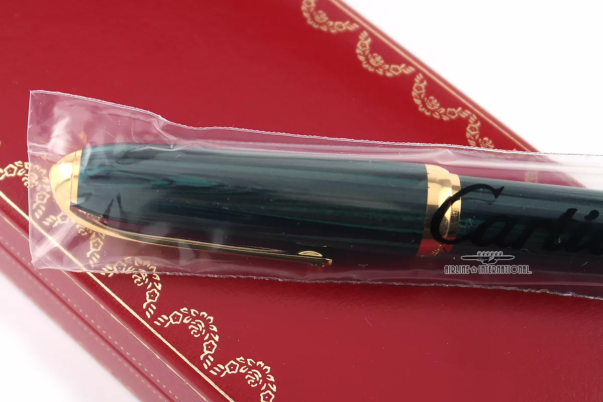 Cartier pen limited edition green hot sale