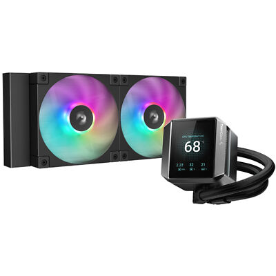 DeepCool MYSTIQUE 240 ARGB, Wasserkühlung, schwarz