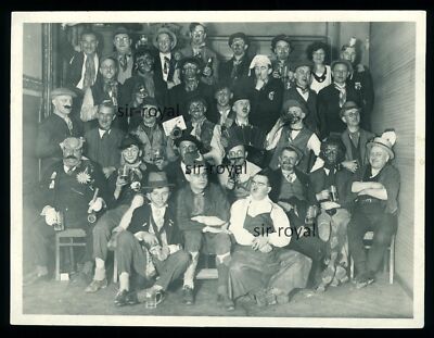Karneval Fasching Kostüm-Party - 1920er 1930er - Blackfacing - Foto 12x9cm