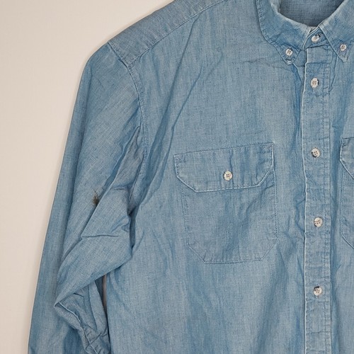 Bulwark FR Button Up Shirt Mens XL LN Blue Flame Resistant Work Long Sleeve Logo - Picture 11 of 20