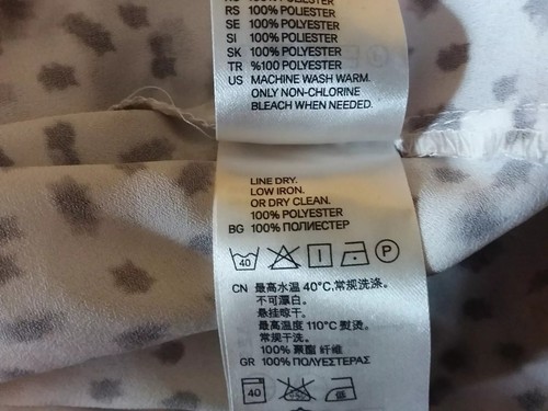 H&M Woman’s Button Down Tunic Shirt Sheer Long Sleeve Size 6 - Career  - Picture 8 of 8