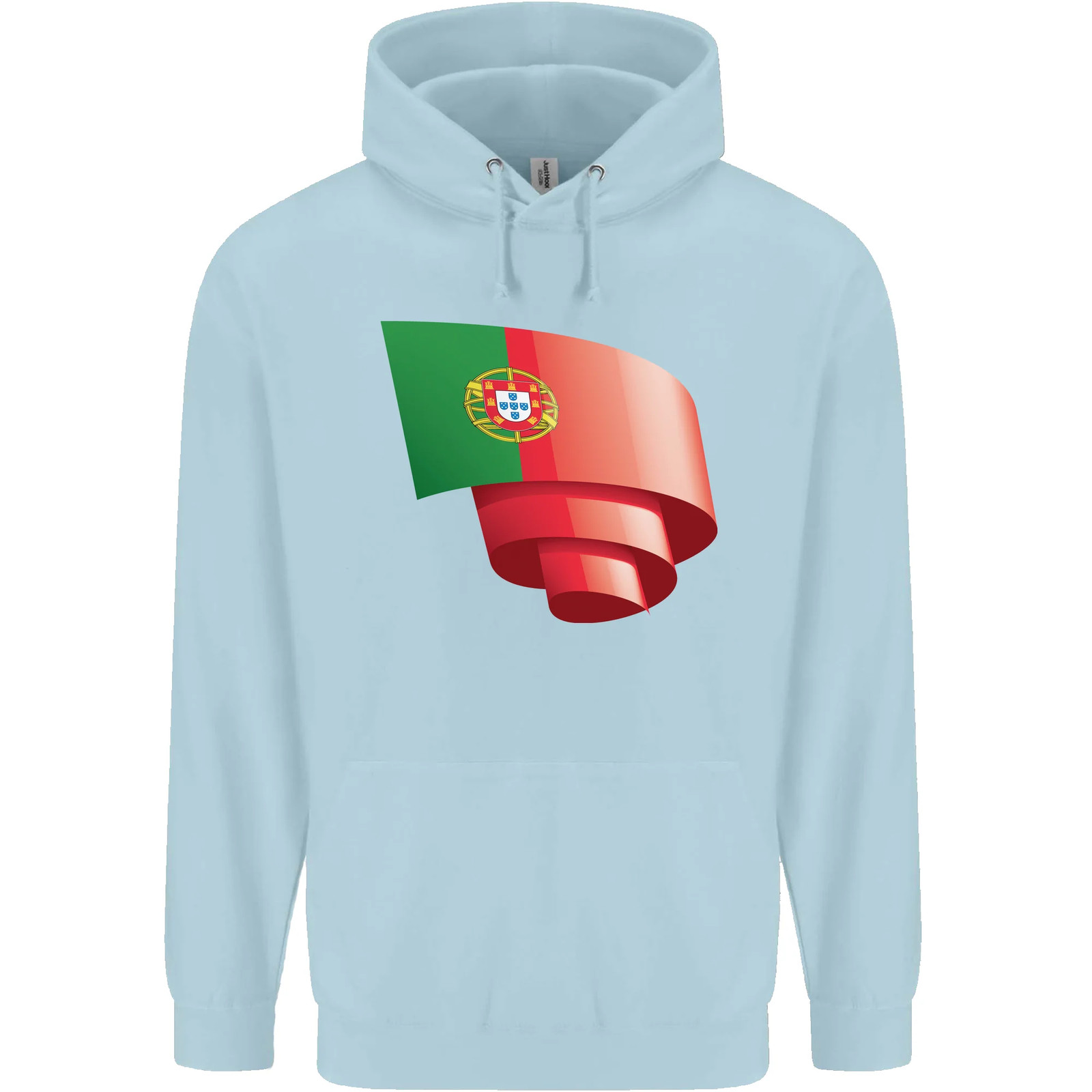 Curled Portugal Flag Portugese Day Football Childrens Kids Hoodie image 8