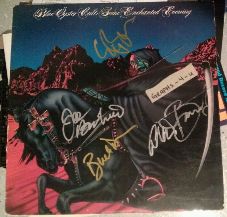 Buck Dharma Eric Bloom Signed Blue Oyster Cult Some Enchanted Evening Album COA Proof Autographed STAR Buck Dharma Eric Bloom Signed Blue Oyster Cult Some Enchanted Evening Album COA Proof Autographed STAR
