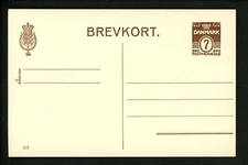 Postal Stationery Denmark H&G #170 postal card 1940 Vintage