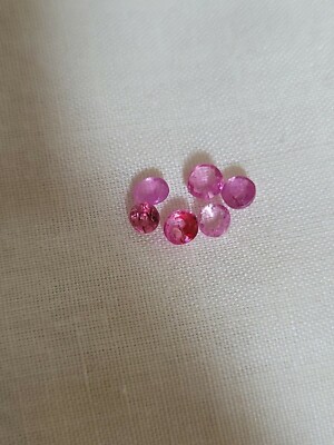 6pcs / 2.01 TCW Natural Rubies Unheated Untreated Gemstones 