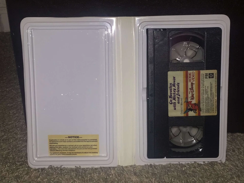 Walt Disney On Vacation With Mickey Mouse And Friends VHS 20VS Vintage RARE Foto 3 de 4