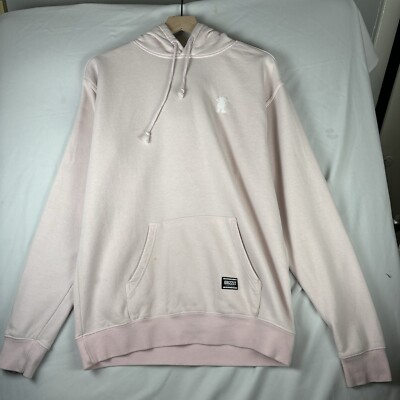 Grizzly Griptape Hoodie Sweatshirt Mens Small Pink Pullover Y2K Vintage B319