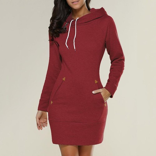 Abrigo Casual Para Mujer Chaqueta De Moda Con Capucha Chamarras Saco De Frio - Picture 21 of 29