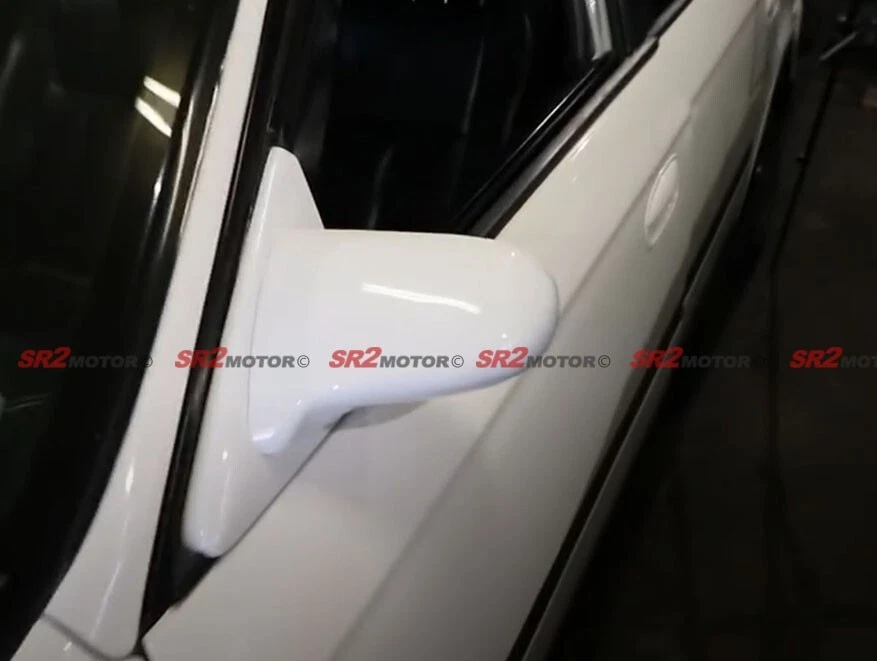 For 94-01 Acura Integra 2DR DC2 Spoon Style Matte Black Manual Side View Mirrors - Image 2 of 3