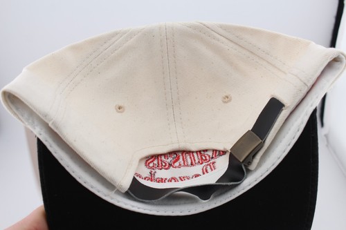 Vintage Arkansas Razorbacks Embroidered Logo 1984 Strapback Hat Suede Brim - Picture 6 of 12