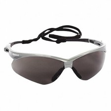 Kleenguard 47383 Safety Glasses, Wraparound Smoke Polycarbonate Lens, Anti-Fog