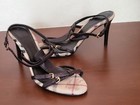 Burberry Plaid ankle strap leather sandals (Size 40) — photo 8