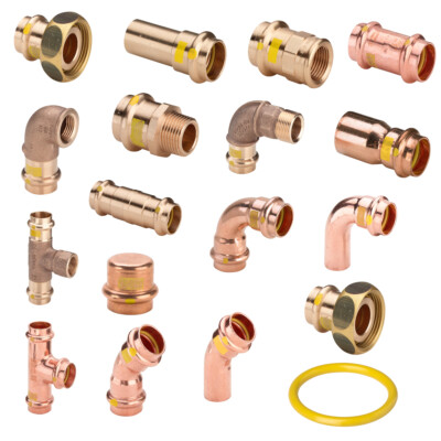 Viega Profipress Gas SC-Contur Fitting Installation Bogen T-Stück Muffen Auswahl